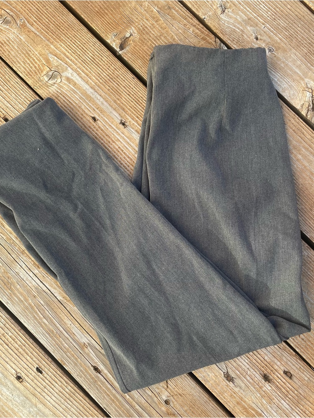 Women’s Charcoal Grey Dress Pants - Classic Straight Fit